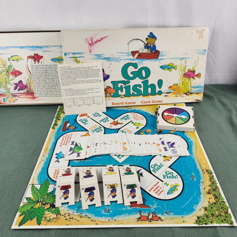 Vintage Go Fish‎ Board Game Card Game No. 2554 Warren Paper Products Co.